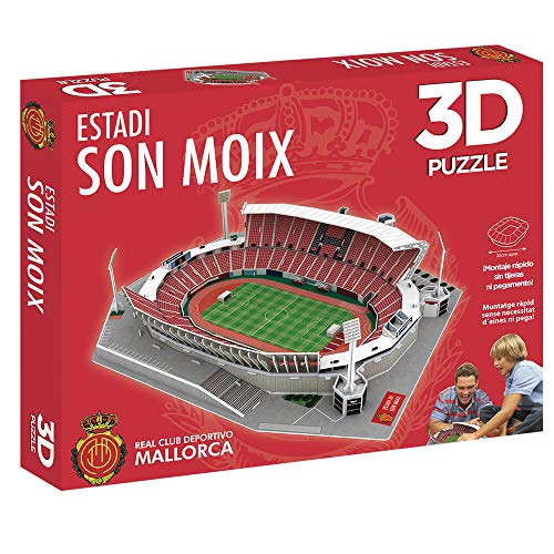 Puzzle 3D ELEVEN FORCE Estádio de Son Moix (Idade Mínima: 7 Anos) Eleven Force - Quebra-cabeças de encaixar - puzzle, 3D, 200 peças, estádio, son moix