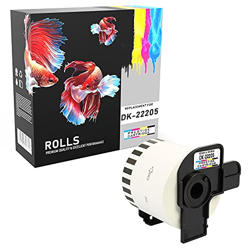 Etiquetadora BROTHER RB-22205 Preto sobre branco Prestige Cartridge - Fitas de etiquetas e recargas - preto, branco, compatível