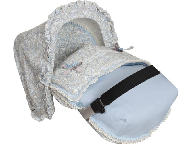Forra para Berço BABYLINE Caramelo (Azul) Babyline - Forros e sacos de transporte para bebês - veludo, acolchoado, fácil lavar, removível