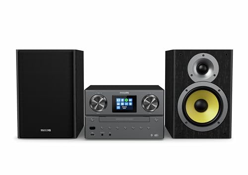 Micro Sistema PHILIPS TAS5505 (Bluetooth - Preto) Philips - Reprodutores de áudio e gravadores - bluetooth, internet radio, cd-r/rw, design elegante