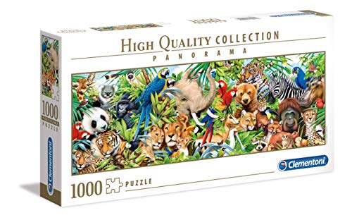 Puzzle CLEMENTONI Panoramic Life Wild 1000 Peças Fauna CLEMENTONI - Quebra-cabeças de encaixar - 1000 peças, natureza, cartão, quadro pendurável