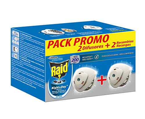 Repelente Elétrico Anti-Mosquito e Formiga RAID Night & Day Raid - Repelentes de insetos domésticos - repelente elétrico, anti-mosquito, formiga, raid night & day