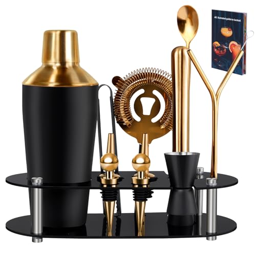 Conjunto de Copo e Livro de Receitas ZANFQVO Zanfqvo - Conjuntos de ferramentas para coquetel e barware - preto, plástico, resistente