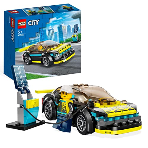 LEGO City - Carro Elétrico do Desporto - 60383 (Idade Mínima: 5) LEGO - Blocos de encaixe - carro elétrico, desporto, futurista, energia solar
