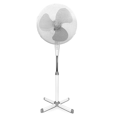 Ventoinha de Pé TIENDA EURASIA 45W Branco TIENDA EURASIA - Ventoinhas de mesa e de pedestal - ventoinha, pé, tienda eurasia, 45W, branco