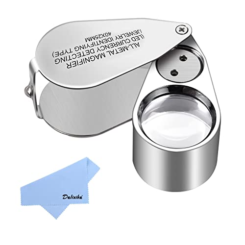 Lupa de Joalharia DELIKIKE 1.5X12.5Cm Metal Shen zhen de li xi ke ke ji you xian gong si - Lupas - metal, luz LED, ultravioleta, vidro ótico