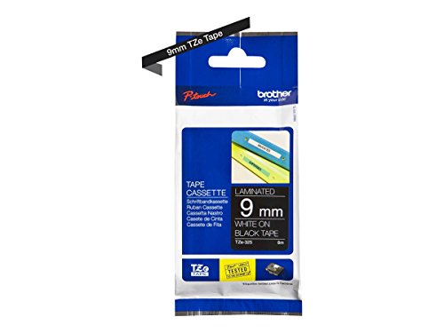 Fita para Etiquetadora BROTHER TZe-325 Preto Brother - Fitas de etiquetas e recargas - preto, 9 mm, etiquetas
