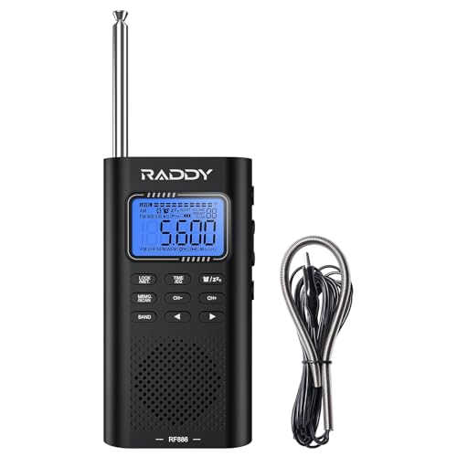 Rádio RADDY RF-886 (Preto - Digital - AM/FM/SW/UKW - Pilhas) Raddy - Áudio - preto, digital, am/fm/sw/ukw, pilhas, altavoz bluetooth