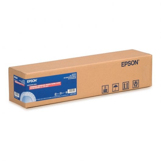 Rollo de papel impresora EPSON C13S045096 Epson - Papel de impressora e copiadora - fotográfico, semigloss, 30,5m, 123x123x650mm