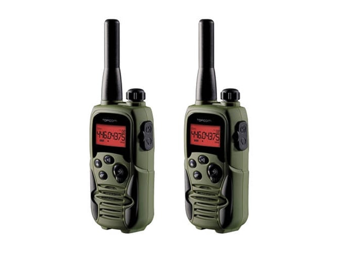 Walkie-Talkie TOPCOM RC-6406 (8 Canais - Até 10 Km - Verde) Topcom - Rádios bidirecionais - 8 canais, até 10 km, verde