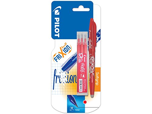 Esferográfica Frixion Ball Ponta Média com Caixa de 3 Recargas PILOT Pilot - Canetas - ponta média, frixion ball, apagável, papel frixion