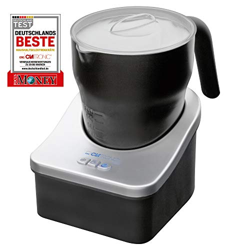 Batedor de Leite Clatronic MS 3326 | Preto (Pequeno Almoço) Clatronic - Espumadores de leite e vaporizadores - 3 funções, 750 ml, antiaderente, desmontável