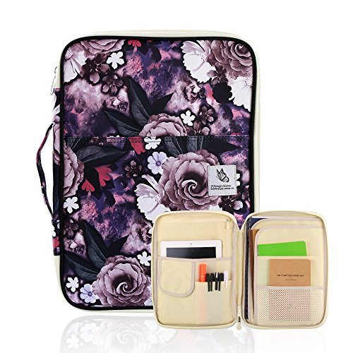 Bolsa Organizadora YOUSHAVERS Multifunções (A4 - Rosa) Heartorigin - Bolsas de viagem - 8 compartimentos, ipad, tecido Oxfords, bolsas exteriores