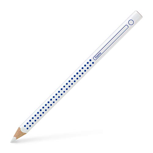 Lápis de Cor FABER-CASTELL Jumbo Grip Branco A.W. Faber-Castell - Lápis - ponta branca, área de água, forma triangular, traço médio