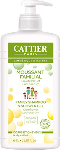 Espuma de Leite Orgânica 1L+ Bomba FAMILIA CATTIER Cattier - Shampoo & condicionador - espuma, leite orgânica, bomba, 1L