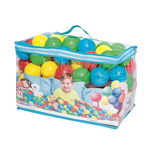 Conjunto de 100 Bolas Multicor (Recondicionado Sinais de Uso) Bestway - Brinquedos - conjunto, 100 bolas, multicor, recondicionado