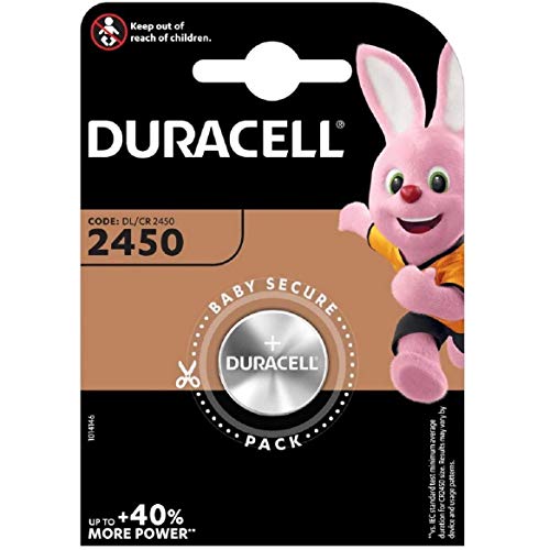 Pilha Recarregável DURACELL CR2450 (3 V) Duracell - Baterias - 3 V, 220 mAh, litio, CR2450