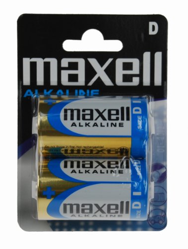 Pilhas MAXELL Alkaline Ace LR20 (D) (2 unidades) Maxell - Baterias - alkaline, D size, 1.5v, 2 units