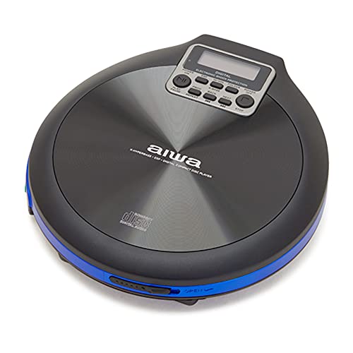 Gira-Discos AIWA PCD-810BL (Azul - 33/45 RPM) Aiwa - Baterias - 33-45 rpm, azul, aiwa