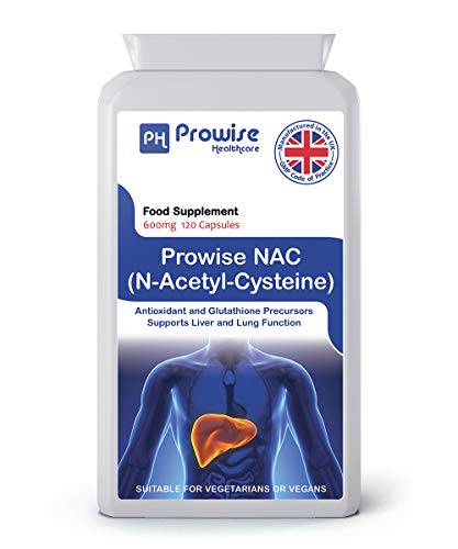 Suplemento Alimentar PROWISE HEALTHCARE Nac N-Acetil-Cisteína (120 cápsulas) PH PROWISE Healthcare - Vitaminas e suplementos - colágeno, elasticidade, rugos, energia, concentração