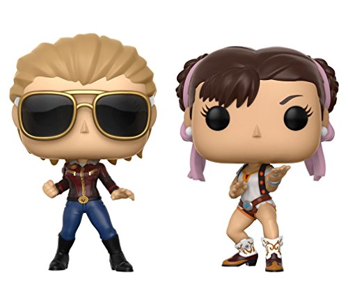 Figura FUNKO POP! Marvel vs. Capcom 2 Pack (Captain Marvel Vs. Chun-Li) Funko - Bonecos de ação e brinquedo - figura, vinil, 9 cm, multi cor