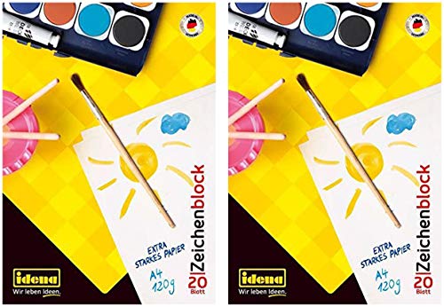 Bloco de Desenho IDENA 10387 (A4 - 20 Páginas) Idena - Papel de arte e artesanato - a4, 20 páginas, papel de 120g, capa rígida