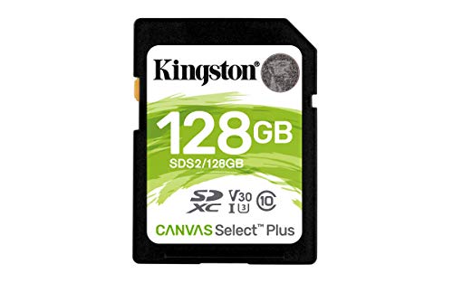 Cartão de Memória SDXC KINGSTON Canvas Select Plus (128 GB - 170 MB/s) Kingston - Cartões de memória flash - 128 GB, SDXC, 170 mb/s, Classe 10