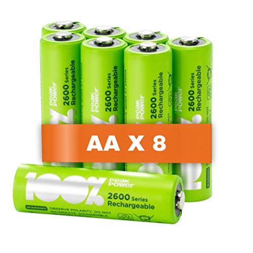 Pilhas Recarregáveis PEAKPOWER 8X2600 (AA - 1.2V) GP BATTERIES - Baterias - pilhas recarregáveis, peakpower, aa, 1.2V