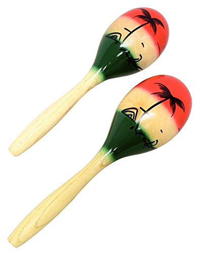 Maracas CLUB SALSA Par+ (Tam. 8'' - Castanho) GEWA pure - Percussão manual - 8 polegadas, pele natural, robusta, manual de instruções