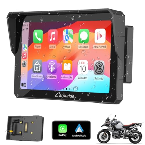 GPS CARPLAY W702B BMW MOTORBIKE (7'' - Bluetooth) carpuride - Aparelhos de áudio e vídeo para veículos e sistemas de painel - carplay, bluetooth, 7 polegadas