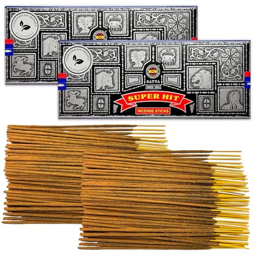 Lamare Incenso Satya Super Hit 2 Pacotes X 100G LAMARE - Conjuntos de móveis de quarto - naturais, resinas naturais, 100g, aroma único