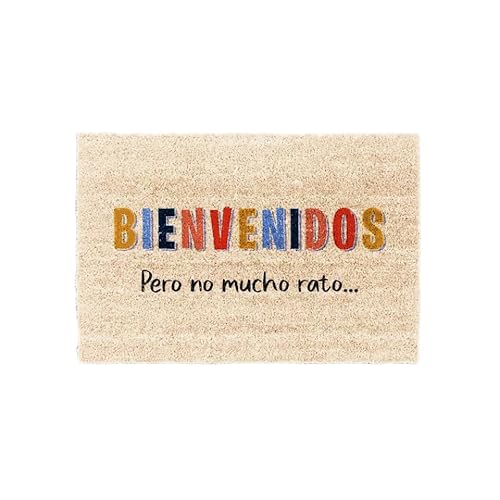 Tapete de Entrada DAMDAM Go (Cinzento - 70 x 40 cm) DAMDAM GO - Tapetes de porta - 70x40 cm, fibra de coco, pvc anti-salpicos, prático