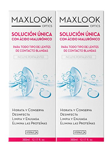 Água para Lentes MAXLOOK (360 ml) (Recondicionado Como Novo) Maxlook - Óculos de grau - água, lentes, 360 ml, recondicionado