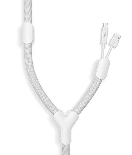 Organizador de Cabos BLUELOUNGE SB-WH (Branco) Bluelounge - Materiais de embalagem - flessível, magnético, tubo de borracha, organizador