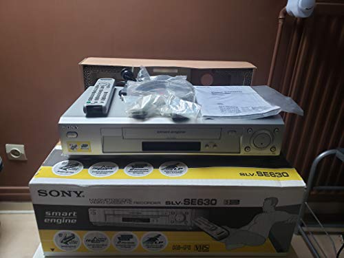 Gravador VHS SONY SLV-SE 630 (Preto - 2.5x) Sony - Áudio - vhs, som melhorado, design elegante, tecnologia Smart Engine
