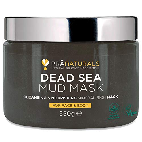 Máscara Facial e Corporal 100% Natural Orgânica Com Barro Do Mar Morto PraNaturals PraNaturals - Máscaras e esfoliantes para a pele - natural, orgânica, barro do mar morto