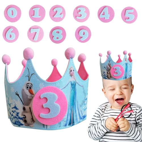 Crown Of The First Birthday SCOOVY (1 anos) SCOOVY - Chapéus de festa - coro, números intercambiáveis, elástico