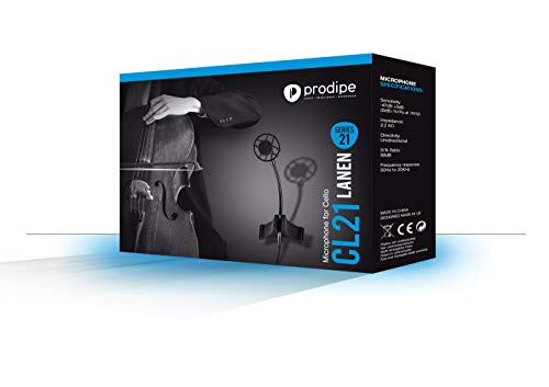 Microfone de Condensador PRODIPE CL21 Lanen Cello Prodipe - Microfones - microfone, condensador, cello, som natural, ganância acústica, adaptador mini XLR