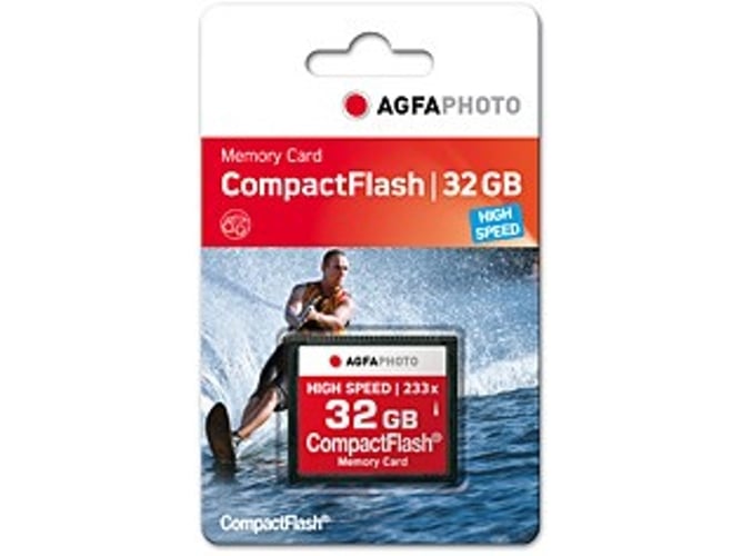 Cartão de Memória AGFA PHOTO USB & SD Cards Compact Flash AgfaPhoto - Cartões de memória flash - 32 GB, CompactFlash, 20 MB/s, preto