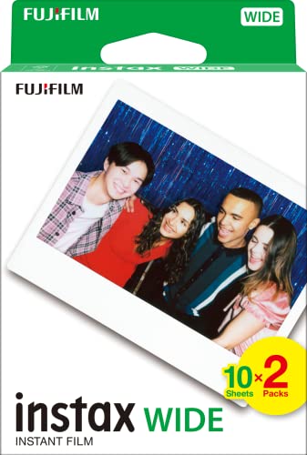 Recargas de Fotografia FUJIFILM Instax Wide Glossy 10 x 10 cm (2 unidades) Fujifilm - Filme de câmera - 10 fotos, 9x9 cm, compatível Instax Wide, qualidade elevada