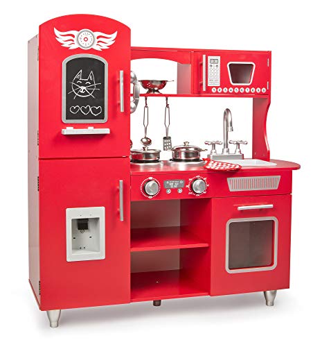 Brinquedo de Cozinha LEOMARK Grande Vermelho Leomark - Brinquedos - brinquedo, cozinha, grande, vermelho