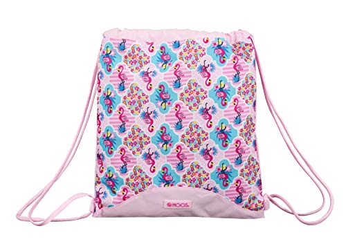 Saco de Cama MOOS FLAMINGO PINK (80x150cm) Licencias - Mochilas - fecho de cordão, pequeno bolso, 80x150cm