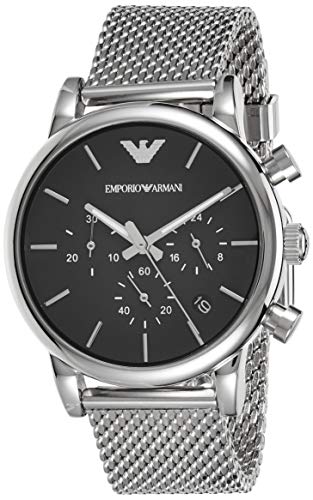 Relógio EMPORIO ARMANI AR1811 (Preto - Aço inoxidável - Branco) Emporio Armani - Relógios - preto, aço inoxidável, branco
