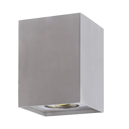 Candeeiro de Teto C2K JASPE-ALU-SILVER (Prateado) LEDKIA LIGHTING - Luminárias de teto - alumínio, prateado, gu10, 110x83x83 mm