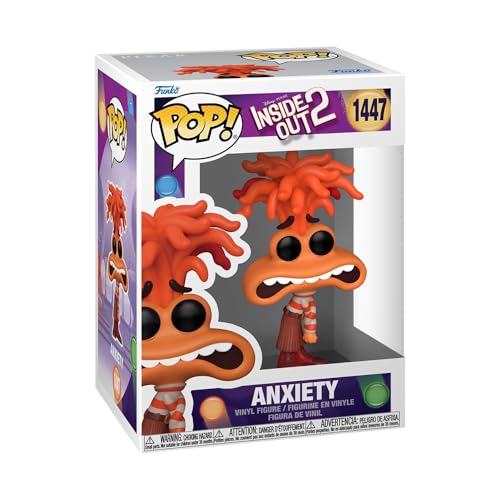 Figura FUNKO Pop Disney Inside Out 2: Anxiety Funko - Brinquedos - figura, funko pop, disney inside out 2, anxiety, pvc, 9 cm