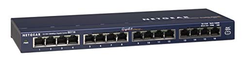 Switch NETGEAR GS116EMX-100EUS L2 10/100/1000 Netgear - Concentradores e comutadores - l2, 16 portas, poe, gigabit, unmanaged