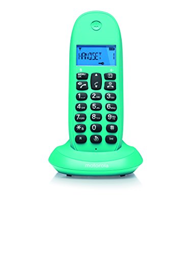 Telefone sem fio MOTOROLA C1001L Azul, Branco Motorola - Telefonia - telefone DECT, secretária, localizar chamada, identificador de chamadas