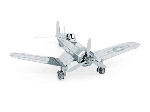 Modelo de Avião FASCINATIONS Metal Earth F4U Corsair Metal Earth - Kits de modelos em escala - metal, fascinations, realismo, montagem fácil