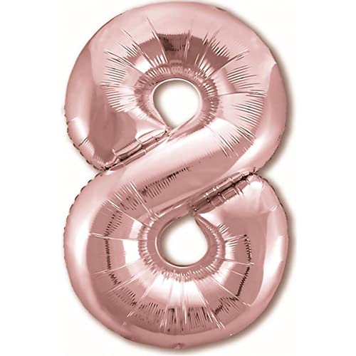 Balão DISFRAZZES Balão 8 Anos (Rosa - 100 cm) Jonami - Balões - rosa, 100 cm