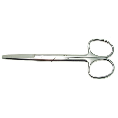 Tesoura de Espuma de Barro Redonda 14 Cm Aço Inoxidável COMED - Instrumentos médicos - tesoura, espuma, barro, redonda, aço inoxidável